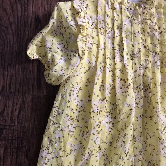 Zara Floral Chiffon Pleaded Kids Dress 7 - Picture 5 of 8